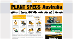 Desktop Screenshot of plant-specs.com.au
