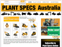 Tablet Screenshot of plant-specs.com.au